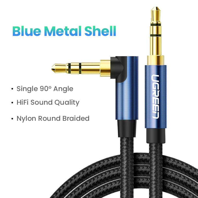 UGREEN JACK 3.5mm Audio Cable. Cable for: speaker, headphones, mobile, laptop, PC...