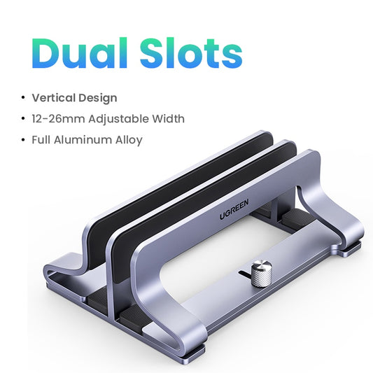 Soporte Vertical para Portátil de 13"y 15" aluminio