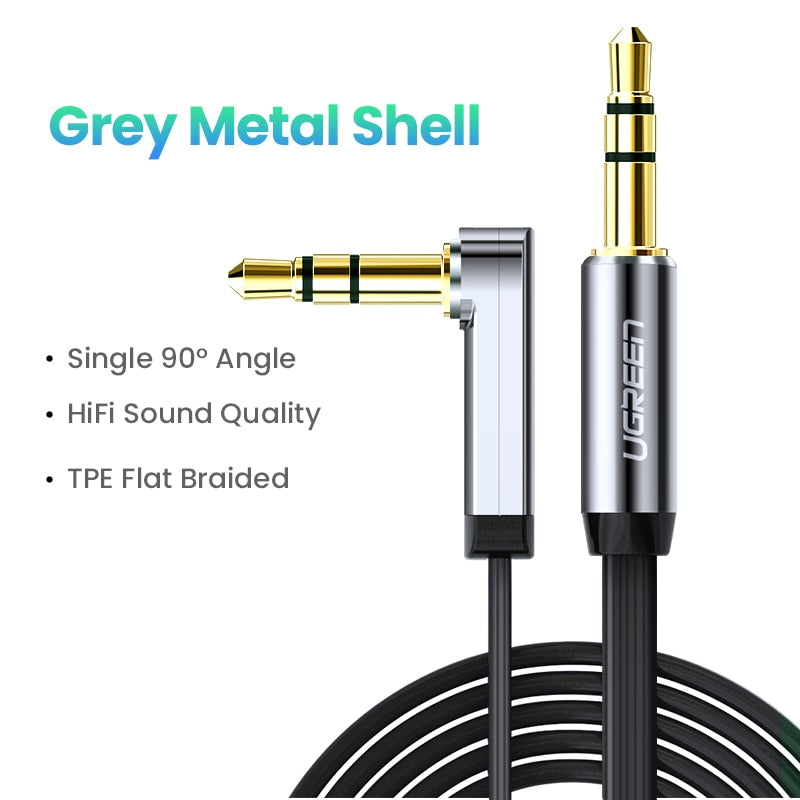 UGREEN JACK 3.5mm Audio Cable. Cable for: speaker, headphones, mobile, laptop, PC...